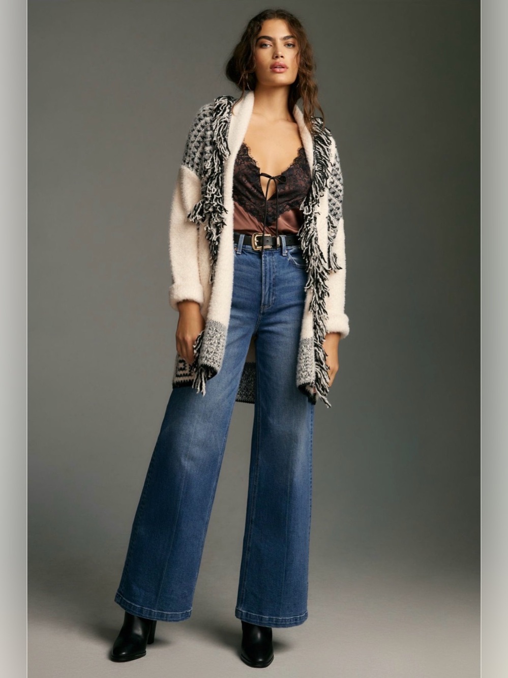Anthropologie Pilcro Fringe Cardigan Sweater NEW WITH TAGS! - Picture 14 of 15